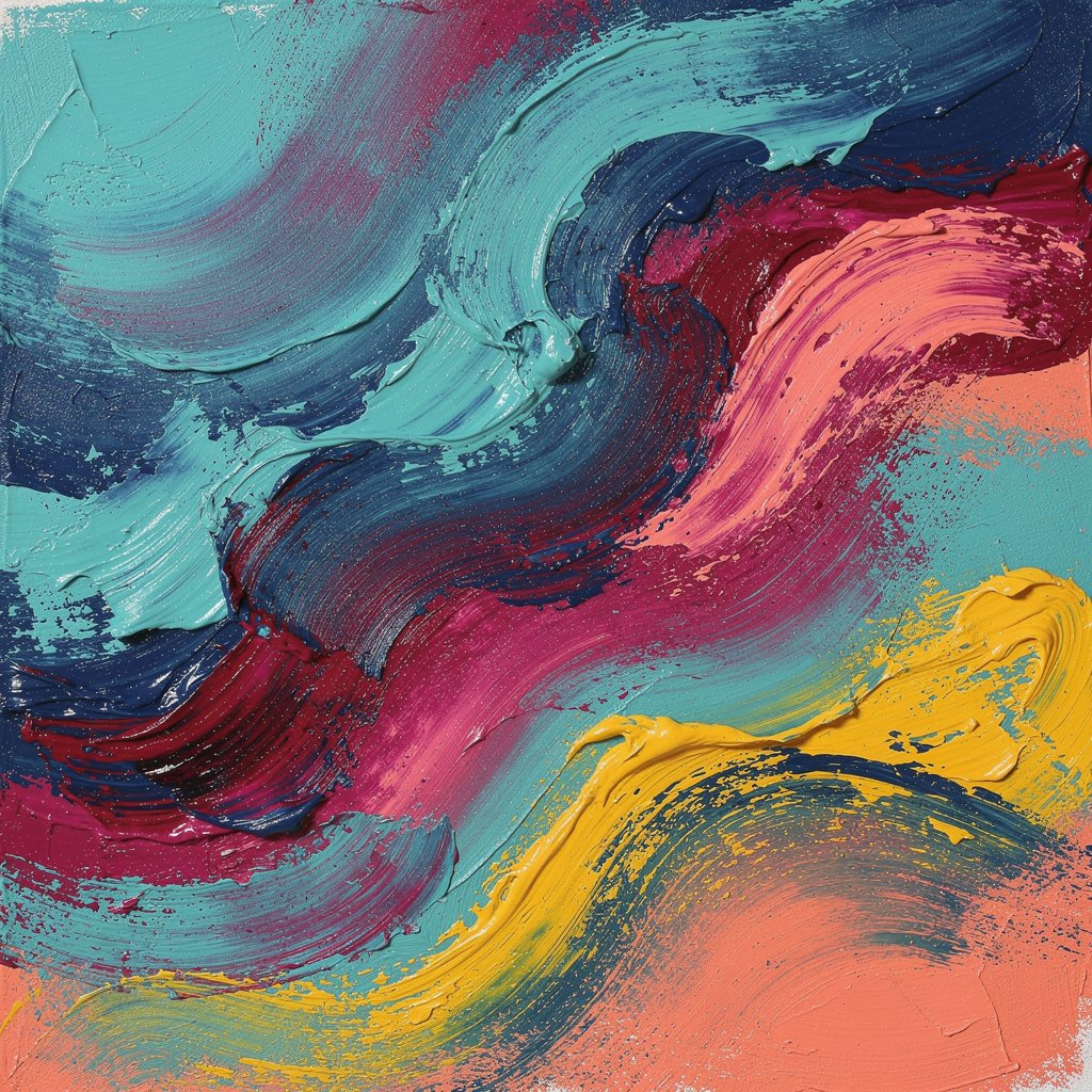 Modern acrylic painting background, vibrant colors